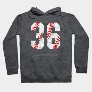 Vintage #36 Baseball Laces Baseball Mom Jersey Love Baseball Hoodie